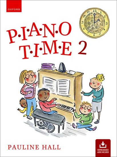 Piano book cover illustration by London illustrator Rosie Brooks for Oxford University Press, featuring hand-drawn pen and ink with watercolour
